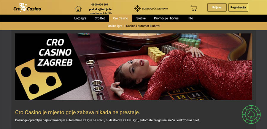 Cro Casino Amnesty i automat klubovi