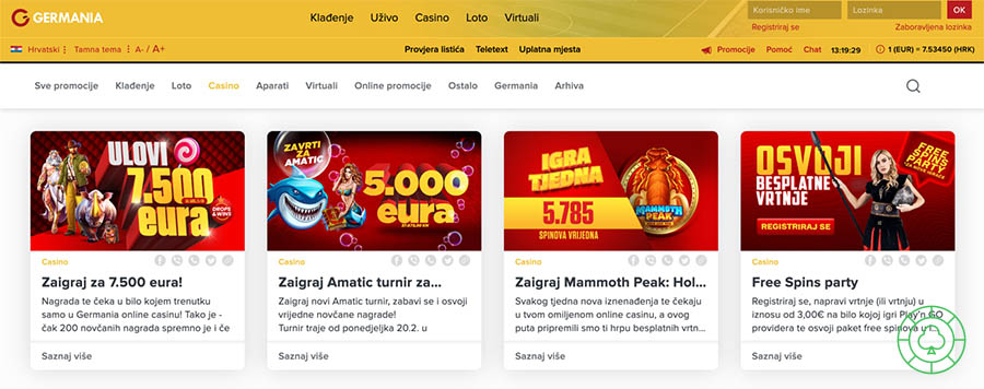 Germania Casino Bonusi i Promocije Amnesty
